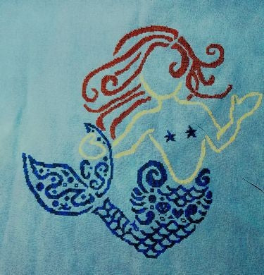 Tribal Mermaid - White Willow Stitching