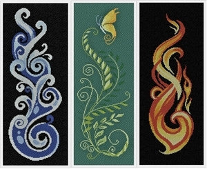 Bookmarks of Elements - Alessandra Adelaide Needleworks