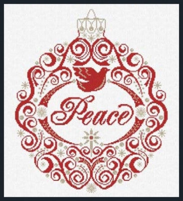 Peace Ornament - Alessandra Adelaide Needleworks