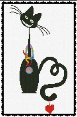 Meow Peace and Love - Alessandra Adelaide Needleworks