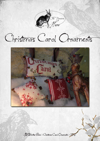 Christmas Carol Ornaments - Primitive Hare