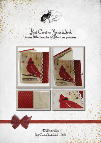 Red Cardinal Needlebook - Primitive Hare