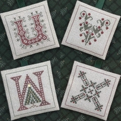 Alphabet Ornaments Six : UVWX - Drawn Thread