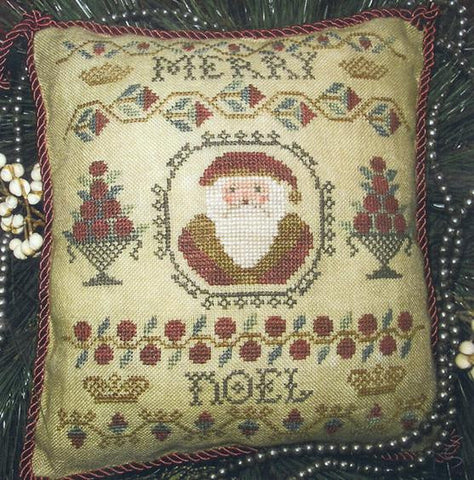 Merry Noel Sampler Santa, Cinnamon Stick Santa XXV - Homespun Elegance