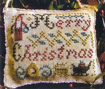 Merry Christmas Wishes, 2014 Sampler Ornament - Homespun Elegance