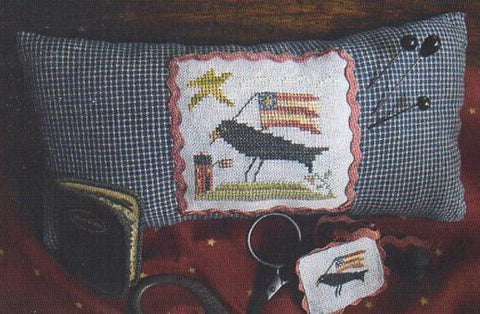 Crow Patriotic Pinkeep - Homespun Elegance