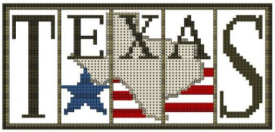 Texas - Flag Mini Block States