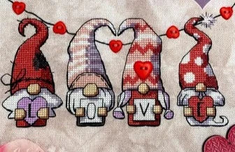 Valentine's Gnomies - Autumn Lane Stitchery