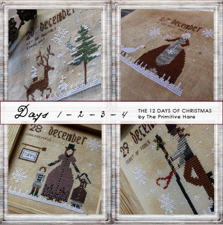 The 12 Days Of Christmas: Days 1 2 3 4 - Primitive Hare