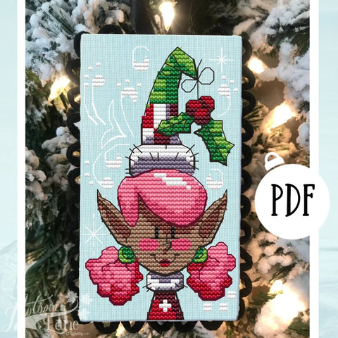 Holly The Elf - Autumn Lane Stitchery