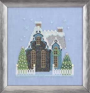 Little Snowy Blue Cottage - Nora Corbett