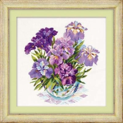Irises In Vase - Riolis
