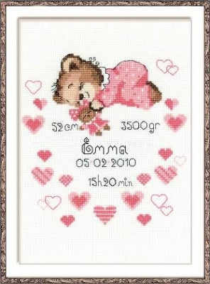 Girls Birth Announcement - Riolis