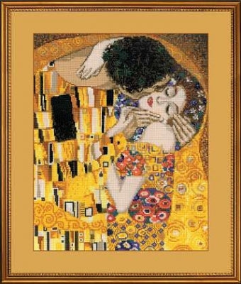 The Kiss After Klimt's Painting - Riolis
