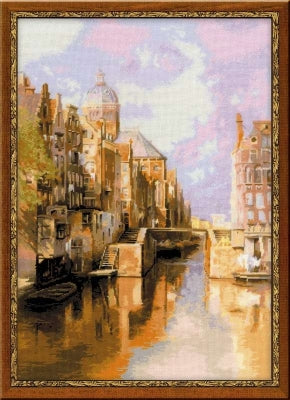 Amsterdam: Channel Audezeyts Forburgval After Klinkenberg's Painting - Riolis