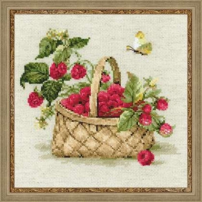 Basket With Raspberries - Riolis