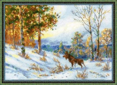 Elk In A Winter Forest After V.L. Muravyov's Painting - Riolis