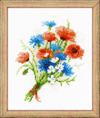 Bouquet With Cornflowers - Riolis
