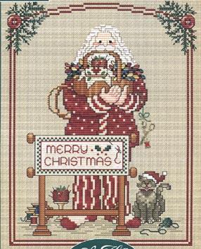 Stitching Santa - Sue Hillis Designs