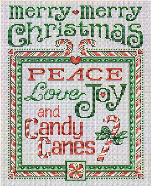 Peace . . . And Candy Canes - Sue Hillis Designs
