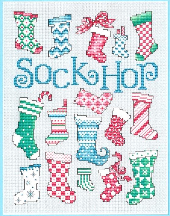 Christmas Sock Hop - Sue Hillis Designs