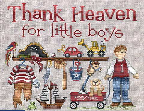 Thank Heaven for Little Boys - Sue Hillis Designs