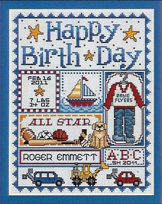 Happy Birth*Day for Boys - Sue Hillis Designs
