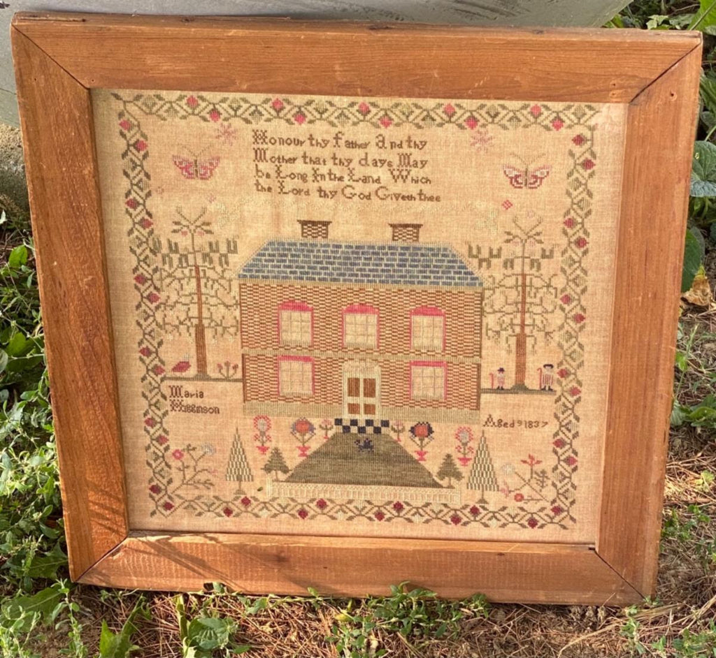 Maria Higginson 1837 Sampler - Stacy Nash Primitives