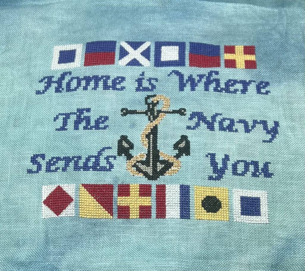 Navy Home - Salty Stitcher Designs