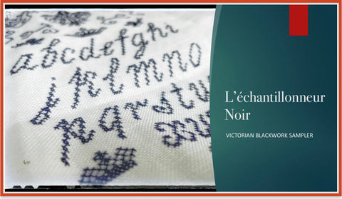 L'Enchantillonneur Noir (Blackwork Sampler) - The Elegant Thread
