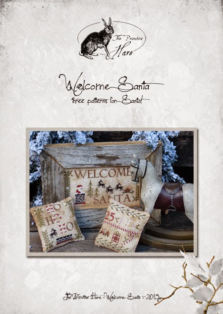 Welcome Santa - Primitive Hare