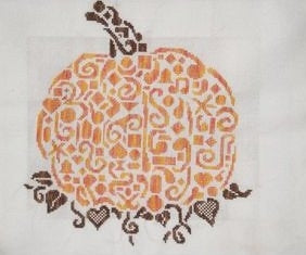 Tribal Pumpkin - White Willow Stitching
