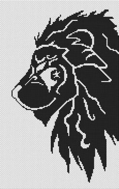Tribal Lion - White Willow Stitching