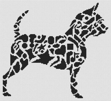 Tribal Chihuahua - White Willow Stitching