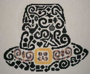 Tribal Pilgrim Hat - White Willow Stitching