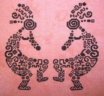 Tribal Kokopelli - White Willow Stitching