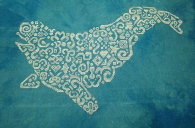 Tribal Beluga - White Willow Stitching